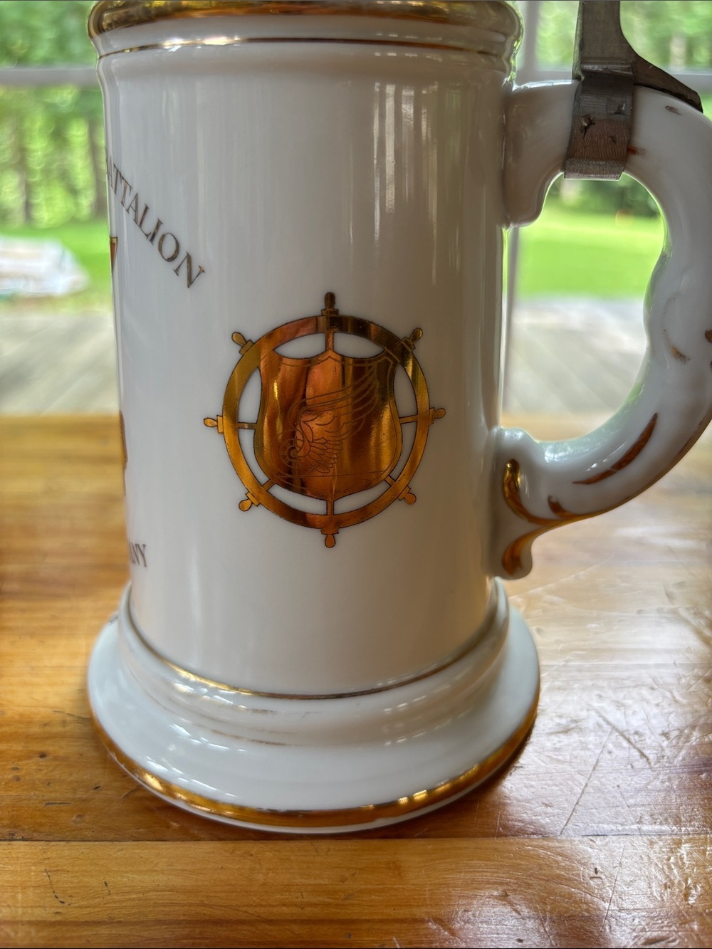 Vintage Beer Stein 6th Transportation Battalion 1958 Given To Honorary Member - Picture 8 of 16